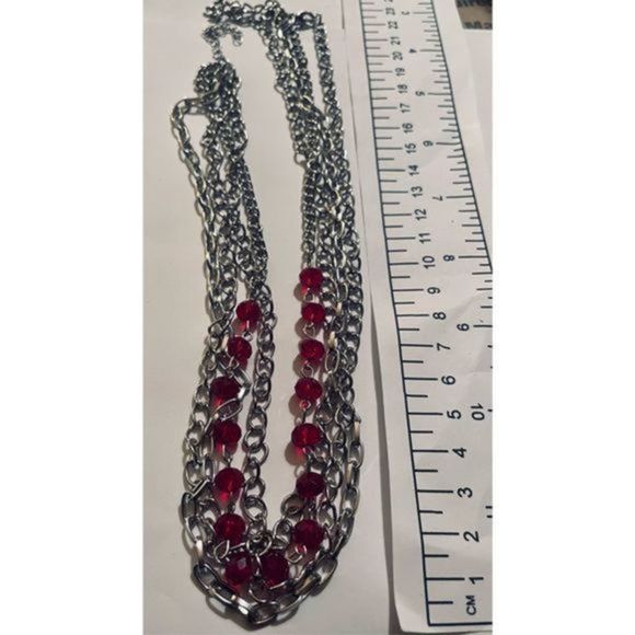 Pretty vintage SILVER AND SAPPHIRE NECKLACE - Picture 6 of 6